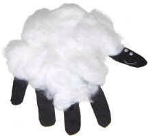 lamb handprint craft