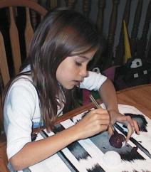 paint the eyeballs