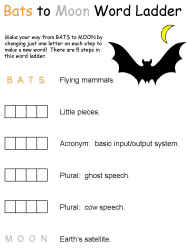 Halloween Word Ladder