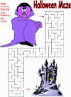 halloween maze worksheet