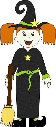 paper doll witch