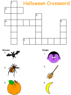 halloween crossword puzzle