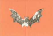 Bat themed stained glass craft