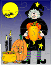 puzzle of a Halloween witch