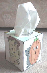 Halloween kleenex box covers