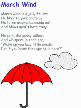 March Wind poem