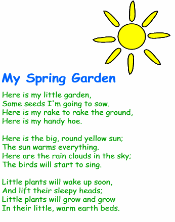 My Spring Garden poem