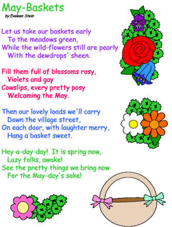 May Baskets poem Evaleen Stein