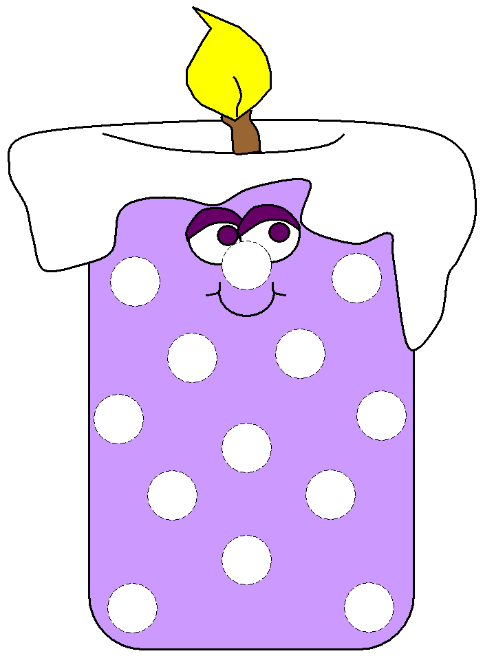 Christmas advent candle bingo dauber art