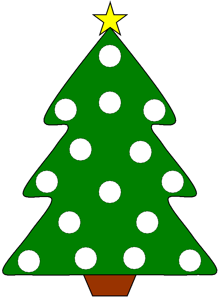 Christmas tree bingo dauber art