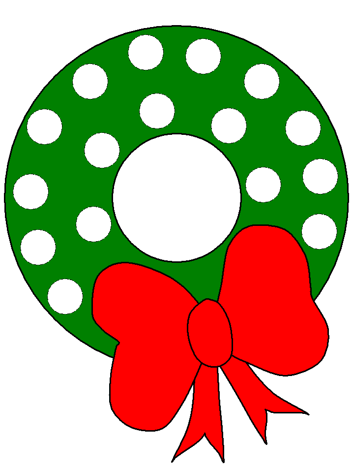 Christmas wreath bingo dauber art