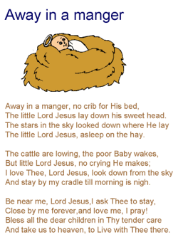 song - Away in a Manger