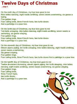 Twelve Days of Christmas