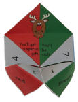 Christmas Origami Fortune Teller