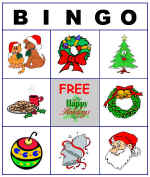 printable christmas bingo