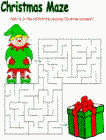 printable christmas mazes