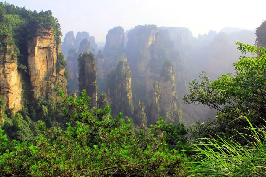 image of the spectacular Zhangjiajie National Forest Park in Hunan Province, China.