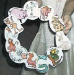 chinese new year zodiac wreath
