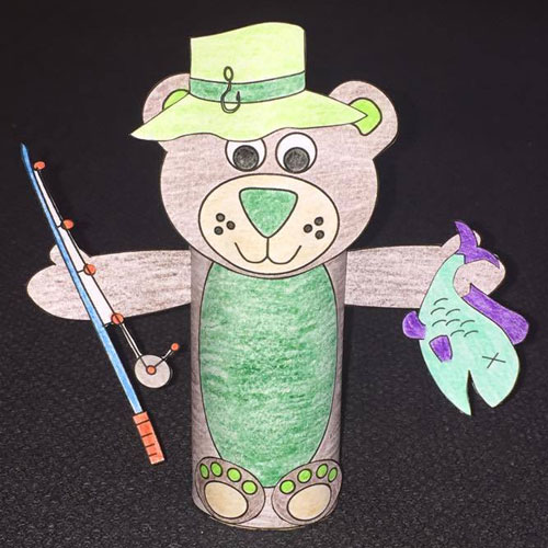father's day bear tp roll craft