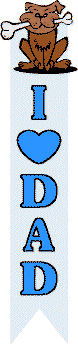 i love dad wall hanging
