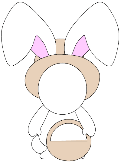 Draw the Face on the easter character