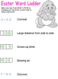 easter word ladder