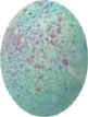 Splatter Painted Easter Eggs