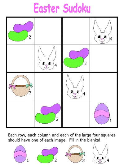 Easter Sudoku Puzzles