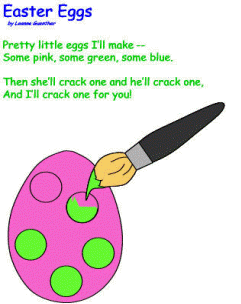 Easter eggs poem by Leanne Guenther