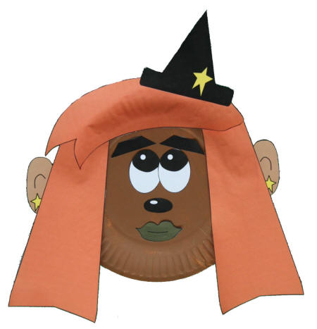 Paper Plate Witch Craft