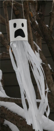 Tin Can Ghost Outdoor Decoration