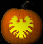 agents of shield pumpkin pattern