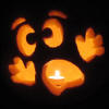 Ghost (Scared) Pumpkin Carving Pattern