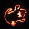 Ghost (Cute) Pumpkin Carving Template
