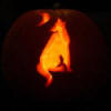 Wolf Howling at the Moon Pattern