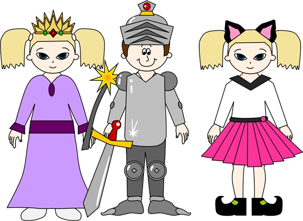 paper doll costume craft