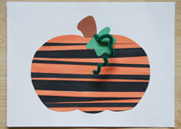 Paper Strip Pumpkin Craft