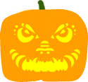 Jack o lantern face pumpkin carving pattern