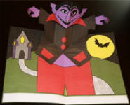 Vampire pop up card