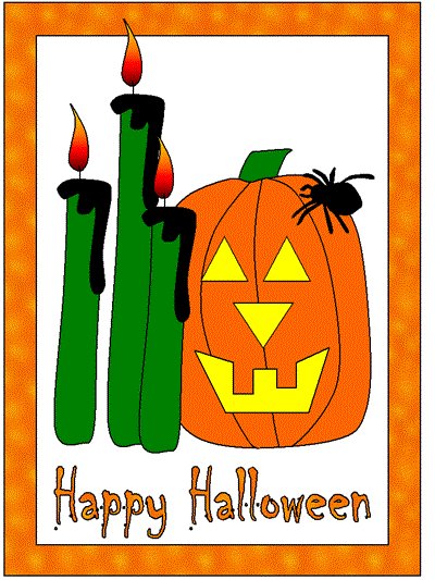 candies and pumpkin coloring book page