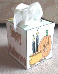 halloween kleenex box cover