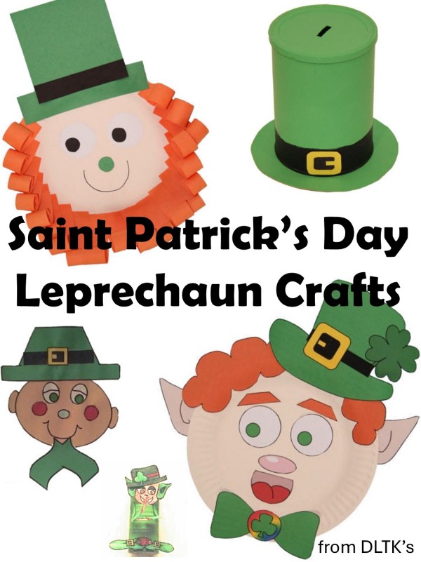 leprechaun crafts for kids from DLTK's