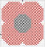 poppy cross stitch pattern