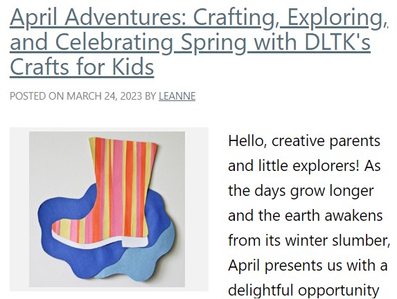 spring blog posts