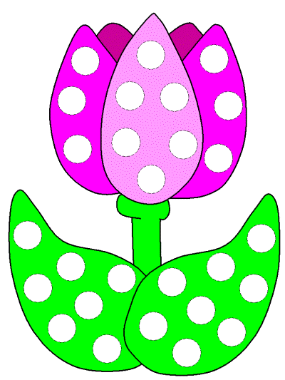 tulip Bingo Dauber art worksheet