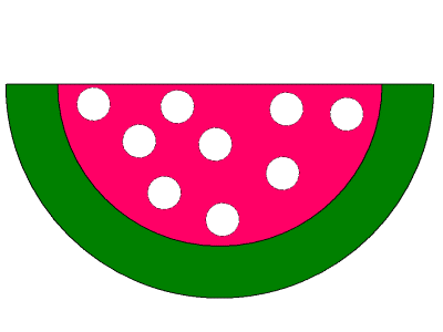 watermelon Bingo Dauber art worksheet
