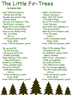 Little Fir Trees Poem