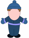 Draw the Face on the winter character
