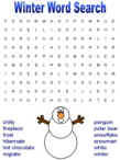 winter word searches