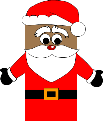 Santa Paper Bag Puppet